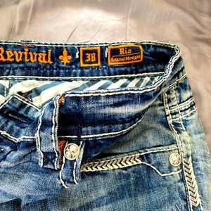 Mens 38x34 rock revival jeans